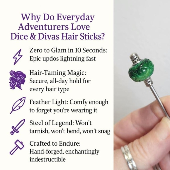 🌿 Jadesong Orb Stainless Steel Hair Stick, Carved Burmese Jade Epic Updo Pin - Picture 6 of 9